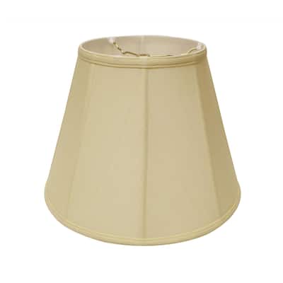 18" Antique White Slanted Empire Monay Shantung Lampshade - 17"x17"x12"