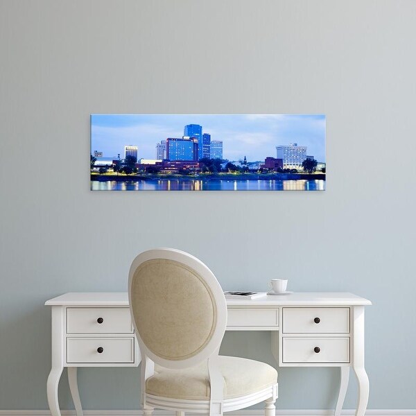 Easy Art Prints Panoramic Images's 'Dusk Little Rock Arkansas USA' Premium Canvas Art