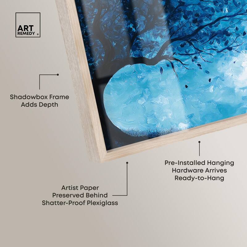 Fire and Ice Tree II Shadowbox by Art Remedy