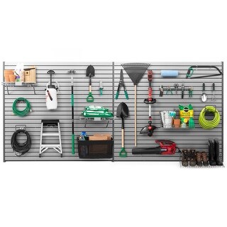 Garage Wall Shelves Kokone 4-Pack Metal Mesh Slatwall Baskets - Hanging Storage Organizer For Garage & Workshop Hanging Garage Organization Baskets