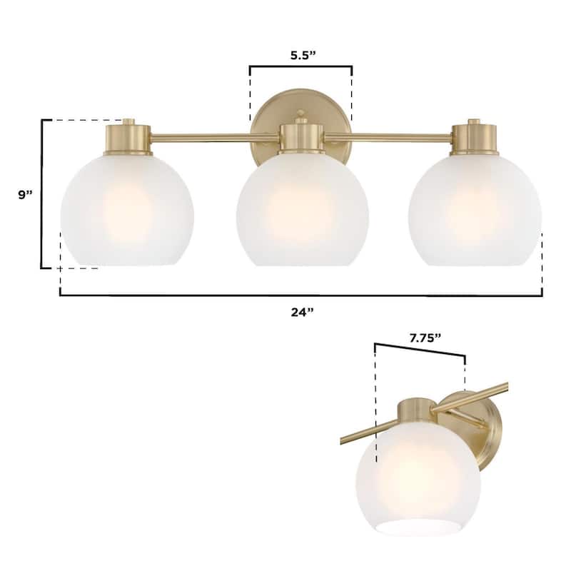 Westinghouse Lighting Dorney Three Light Wall Fixture - 3-Light