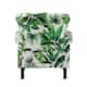 HULALA HOME Nailhead Trim Traditional Accent Armchair with Rolled Arms