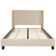 preview thumbnail 13 of 93, Tufted Upholstered Nailhead Trim Platform Bed