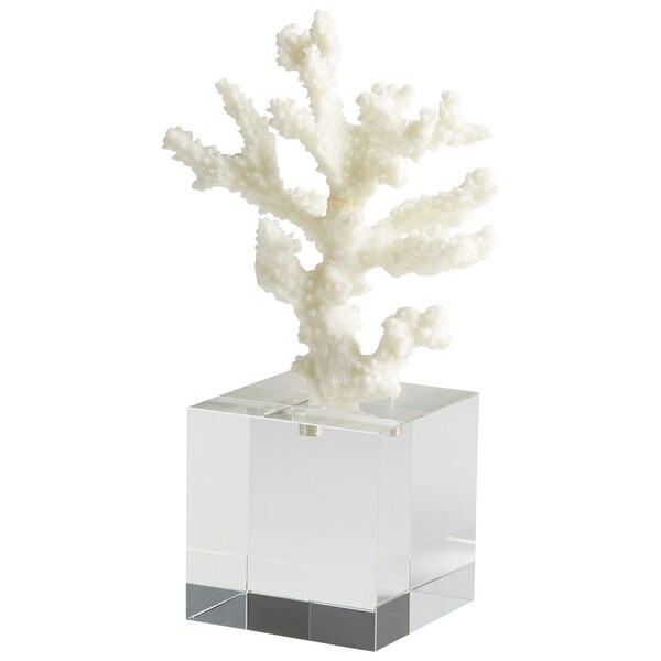 Cyan Design 09122 Under The Sea Crystal, Iron and Resin Nautical and Ocean Statue - White