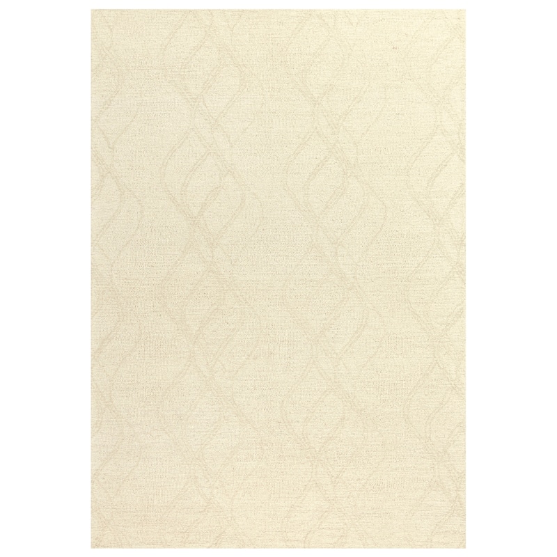 Alora Decor Wondrous Grey Hand-tufted Wool Rug