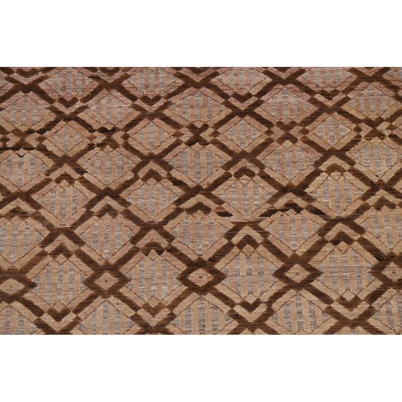 Geometric Gabbeh Kashkoli Oriental Area Rug Wool Hand-knotted Carpet - 5'7" x 7'9"