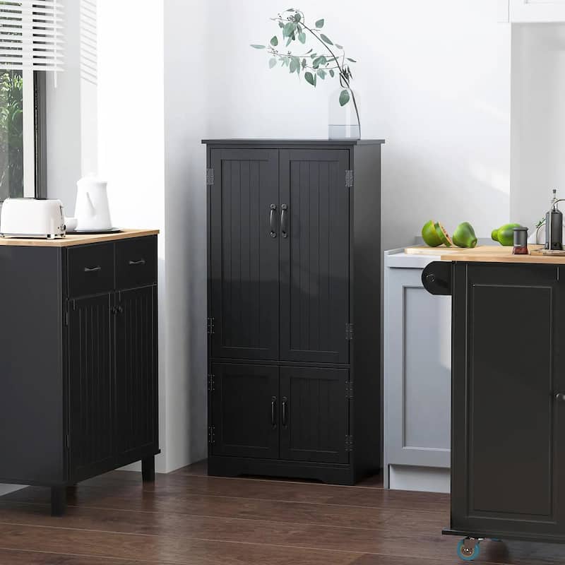 Accent Floor Storage Cabinet Kitchen Pantry,Adjustable Shelves,2 Doors