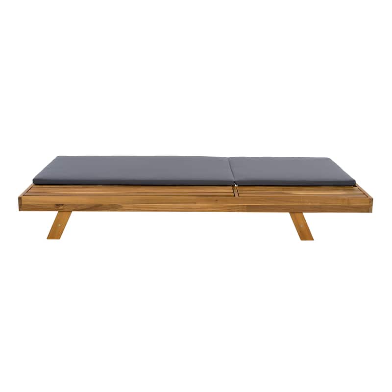 Christopher Knight Home- Kane Acacia Wood Adjustable Outdoor Chaise Lounge
