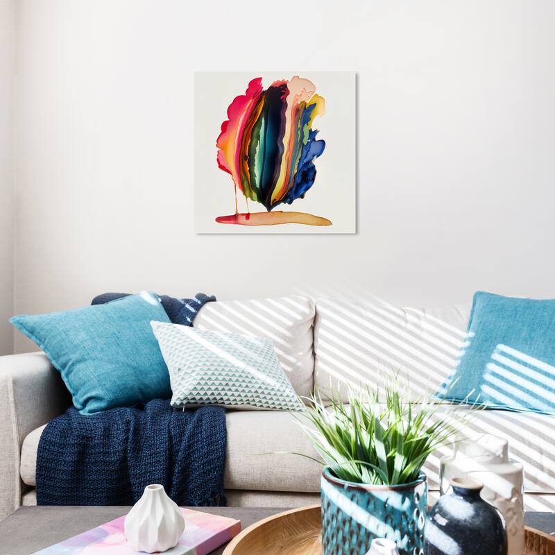 Wynwood Studio Canvas Abstract Obvidas Red and Modern & Contemporary Wall Art Canvas Print - 20 x 20