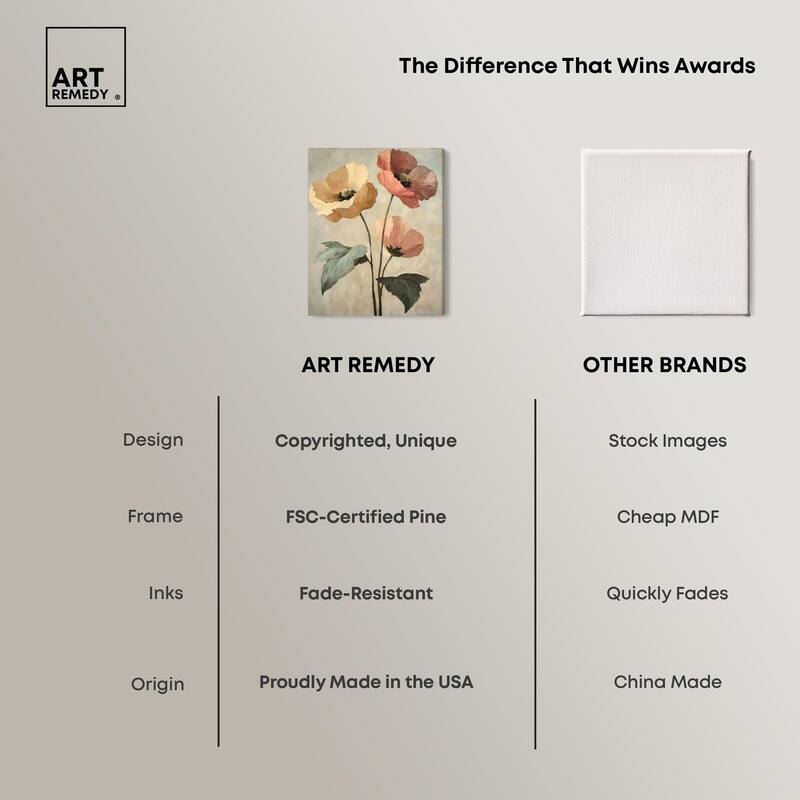 Blush and Ochre II Canvas by Art Remedy, Gallery Wrapped