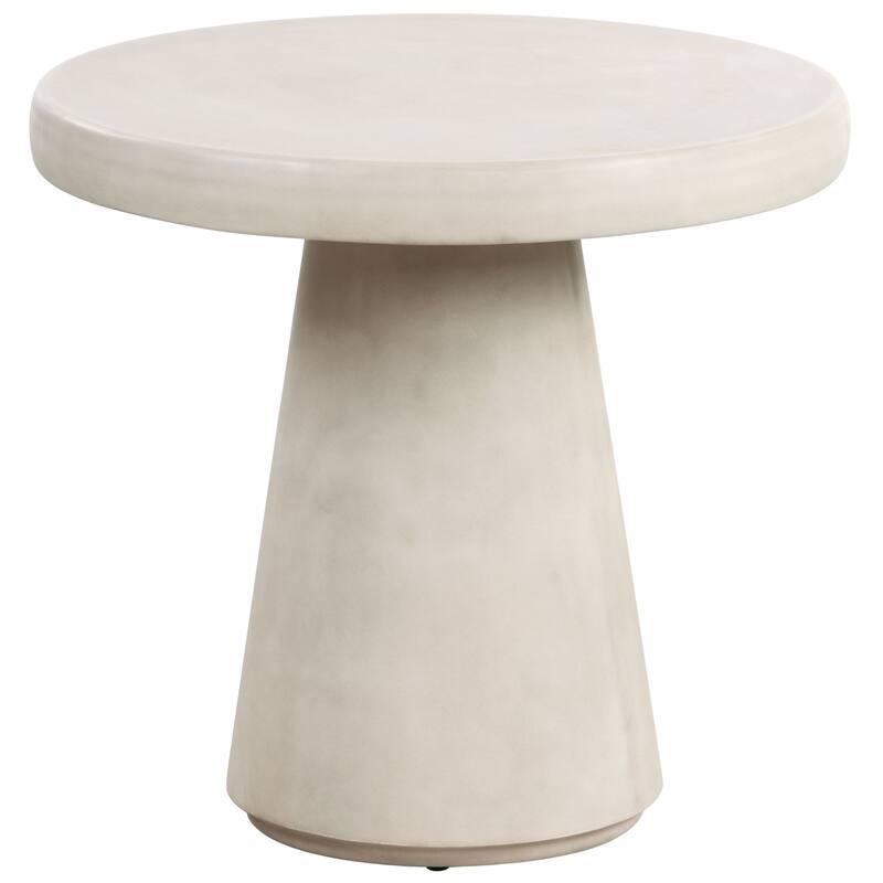 SAFAVIEH Couture Hayleen Round Concrete Accent Table - 24"W x 24"D x 22"H