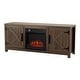 preview thumbnail 25 of 53, 58-Inch Farmhouse Electric Fireplace TV Stand with Storage Cabinets and Adjustable Shelves