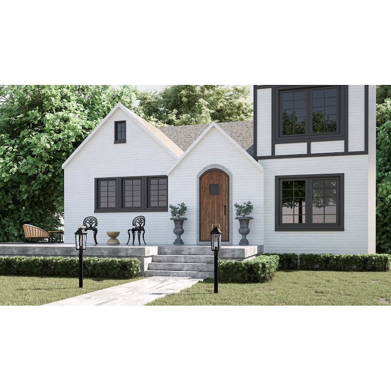 Buckley 1-Light Outdoor Post Mount in Matte Black
