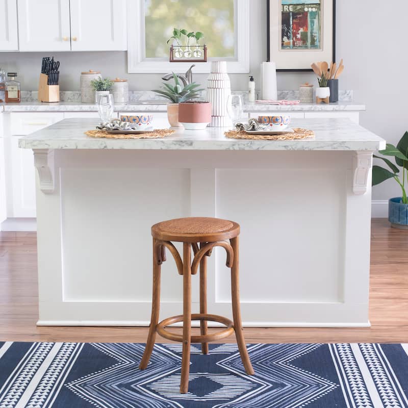 Flint Walnut Backless Counter Stool - N/A - Brown