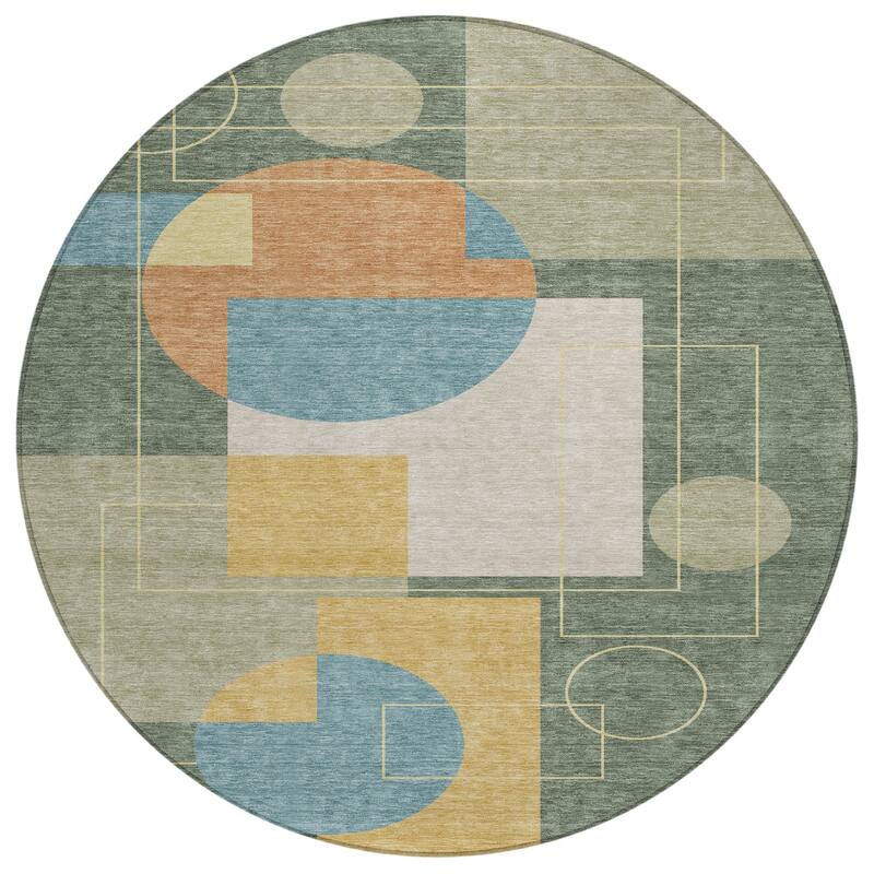 Machine Washable Indoor/ Outdoor Modern Filly Chantille Rug