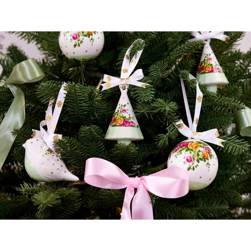 Royal Albert Old Country Roses Christmas Hanging Tree Ornament