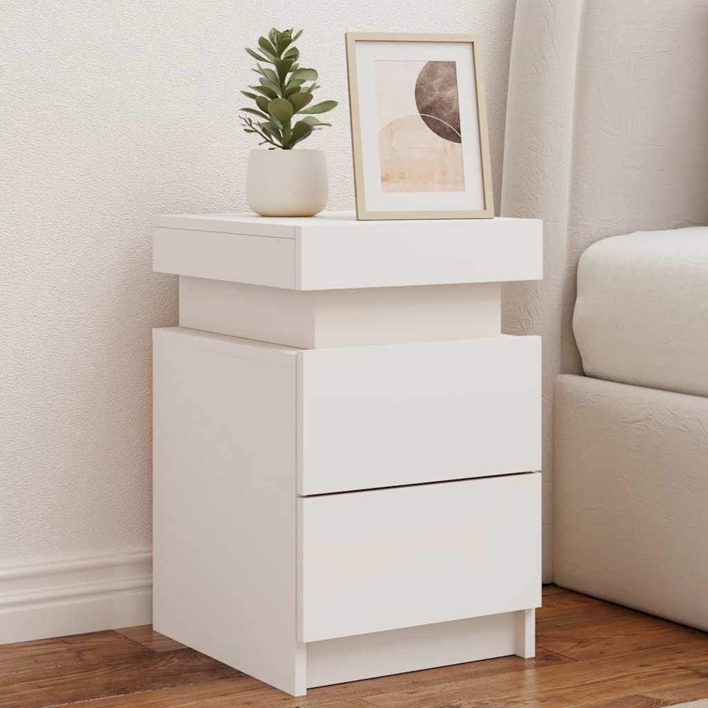 vidaXL Bedside Cabinet Engineered wood Standard Bedside Cabinet