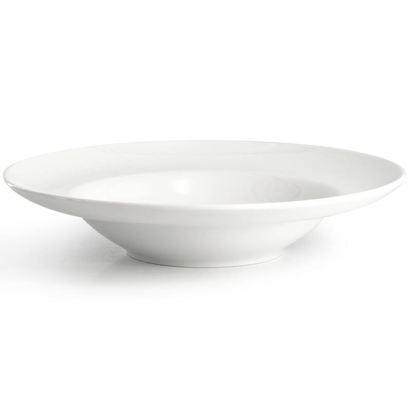 Gibson Home Great Essentials 2 Piece Fine Ceramic 20oz Entree Bowl Set in White