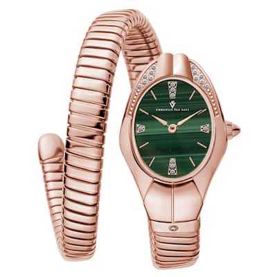 Christian Van Sant Women's Naga Malachite Dial Watch - CV0889G - 6 (36)