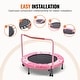 preview thumbnail 15 of 17, Foldable 36 Inch Toddler Trampoline for Indoor Outdoor Active Play