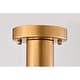 preview thumbnail 6 of 8, 18" Wellmian 5-Light Matte Gold Semi-Flushmount Ceiling Lamp Mini Glass Globe Shades