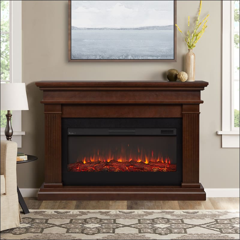 Beau 58.5" Electric Fireplace by Real Flame - Dark Walnut