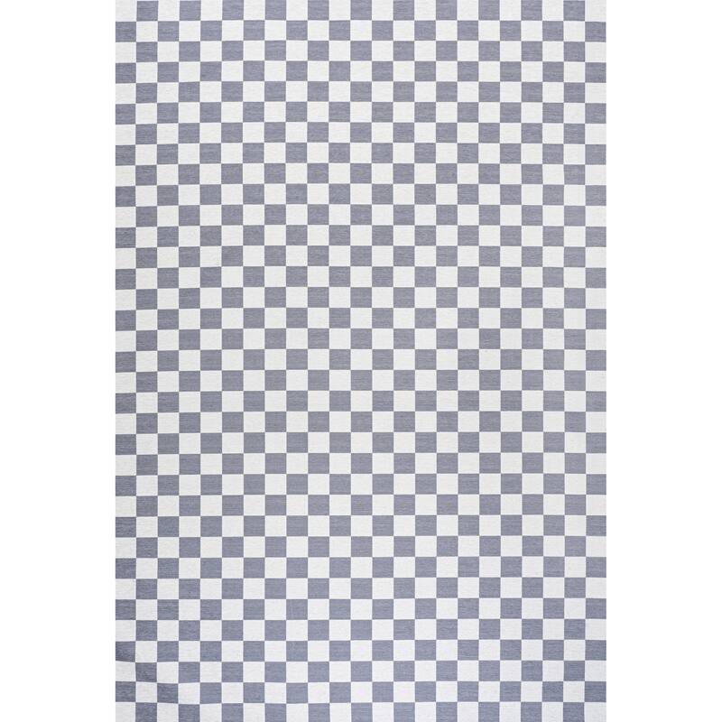 JONATHAN Y Kassia Modern Cottage Checkerboard Washable Area Rug