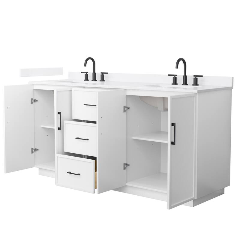 Wyndham Collection WCH7474-72D-QTZ-US3MXX Elan TK 72" Free Standing