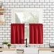 preview thumbnail 28 of 66, No. 918 Martine Microfiber Semi-Sheer Rod Pocket Kitchen Curtain Valance and Tiers Set