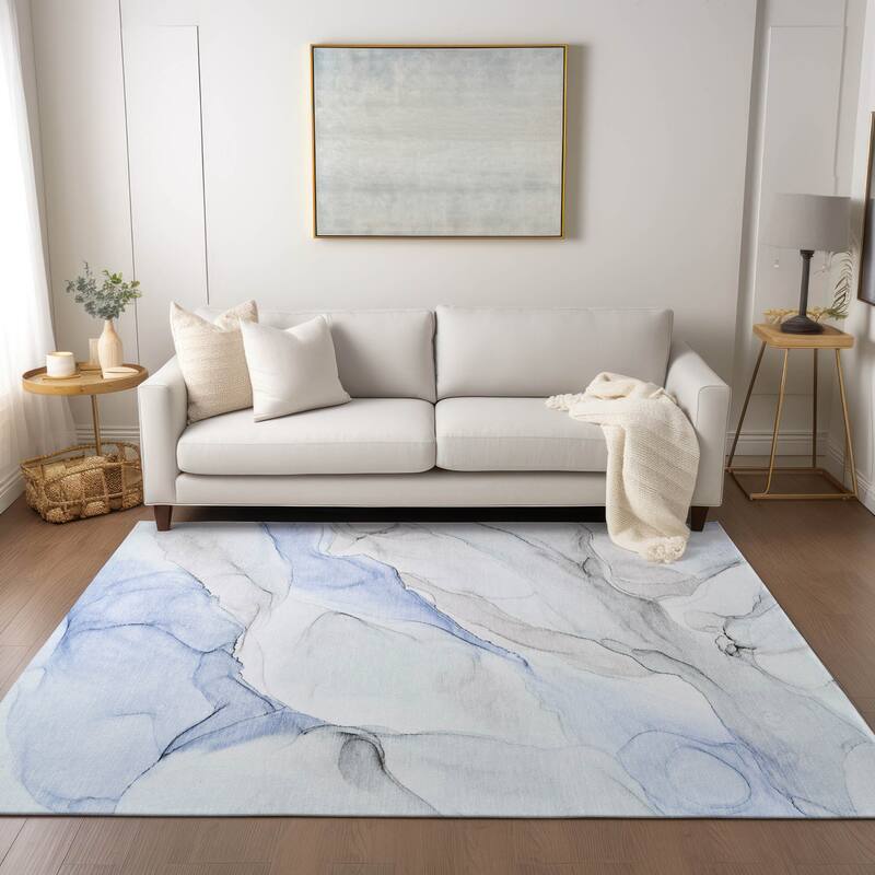 Bax Artistic Abstract Weather Resistant Classic Meets Modern Outdoor Rug