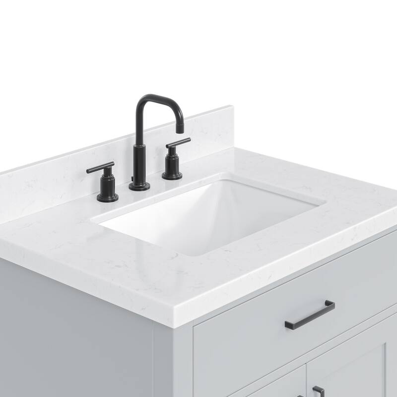 Ariel T030SCQRVO Hepburn 30" Free Standing Single Basin Vanity Set
