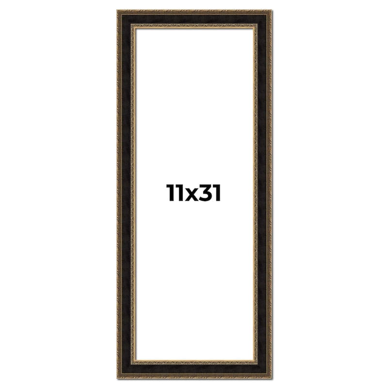 11x31 Frame Gold Antique Vintage Sold Wood Picture Frame | 1.75 Inch
