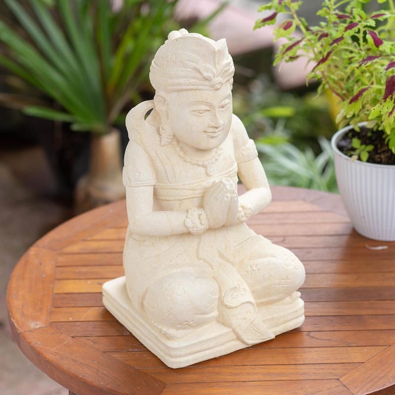 Novica Handmade Balinese Bagus Sandstone Sculpture