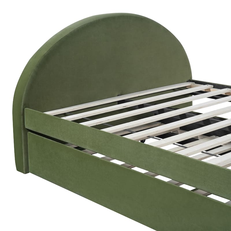 Christopher Knight Home - Modern Upholstered Velvet Daybed with Pull-Out Trundle