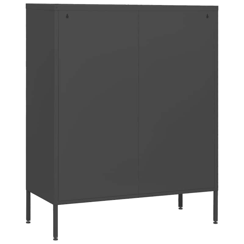 vidaXL Chest of Drawers Dresser for Bedroom Sideboard Storage Cabinet Steel