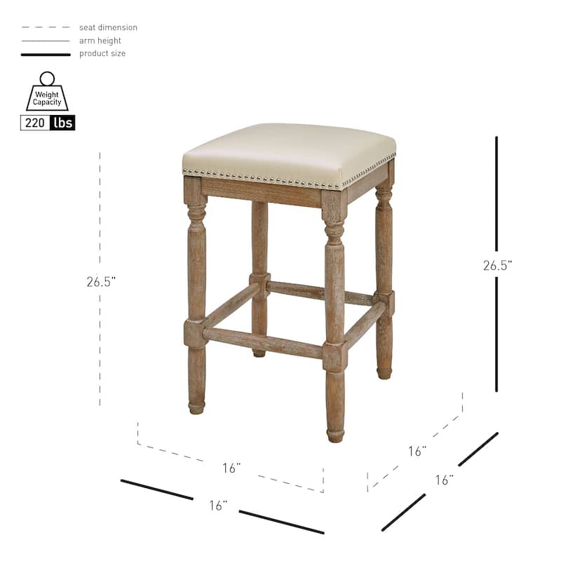 NPD Furniture Ernie Bonded Leather Counter Stool
