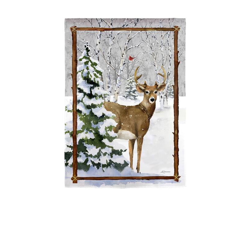 12.5 in. x 18 in. Winter's Whisper Garden Strie Flag