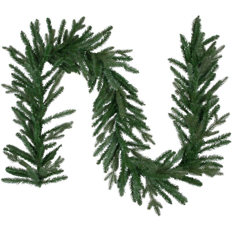 real touch™ grande spruce artificial christmas garland unlit 9' x 14"