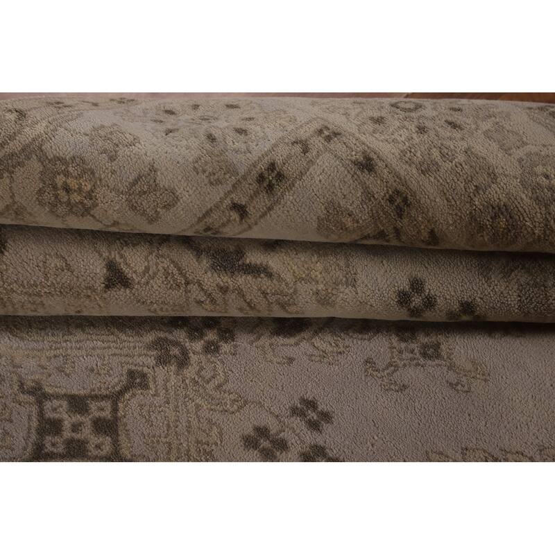 Oushak Oriental Area Rug Hand-Knotted Wool Carpet - 6'2" x 8'7"