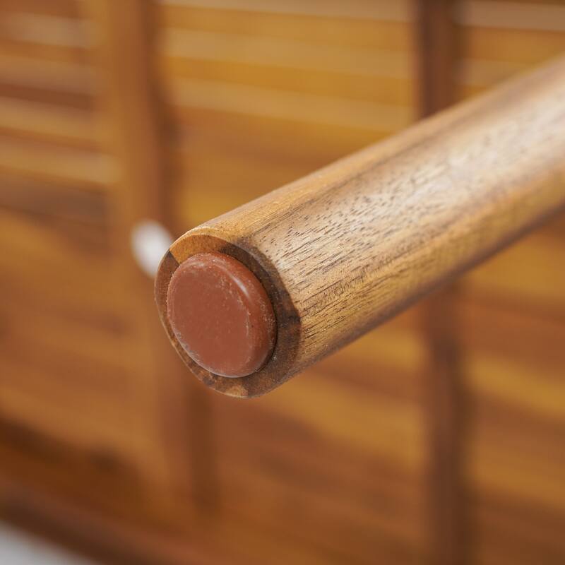 Roomfitters 3-Piece Outdoor Dining Set, Modern Patio Furniture, Acacia Wood Table & 2 Chairs with Cushions