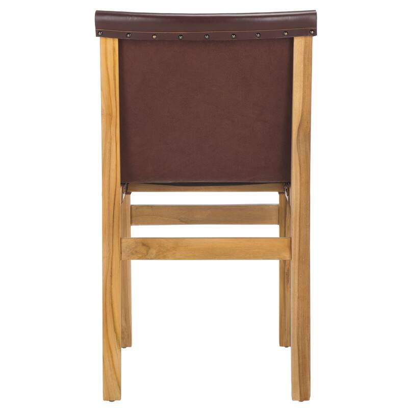 SAFAVIEH Arian Solid Wood Dining Chair (Fully Assembled) - 19"W x 23"D x 34"H
