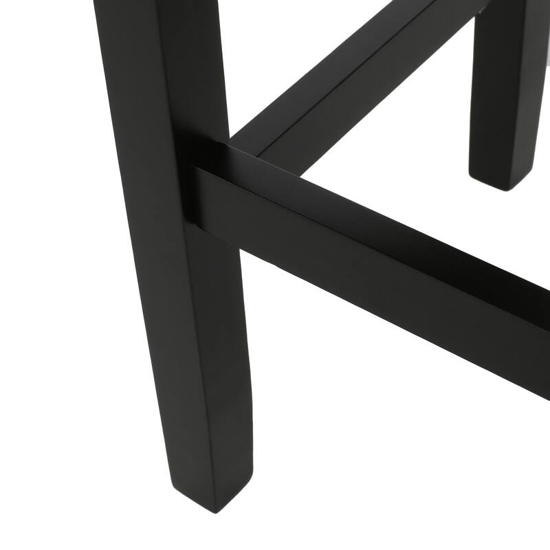 26.75" Backless Leather Counter Height Barstool Set of 2