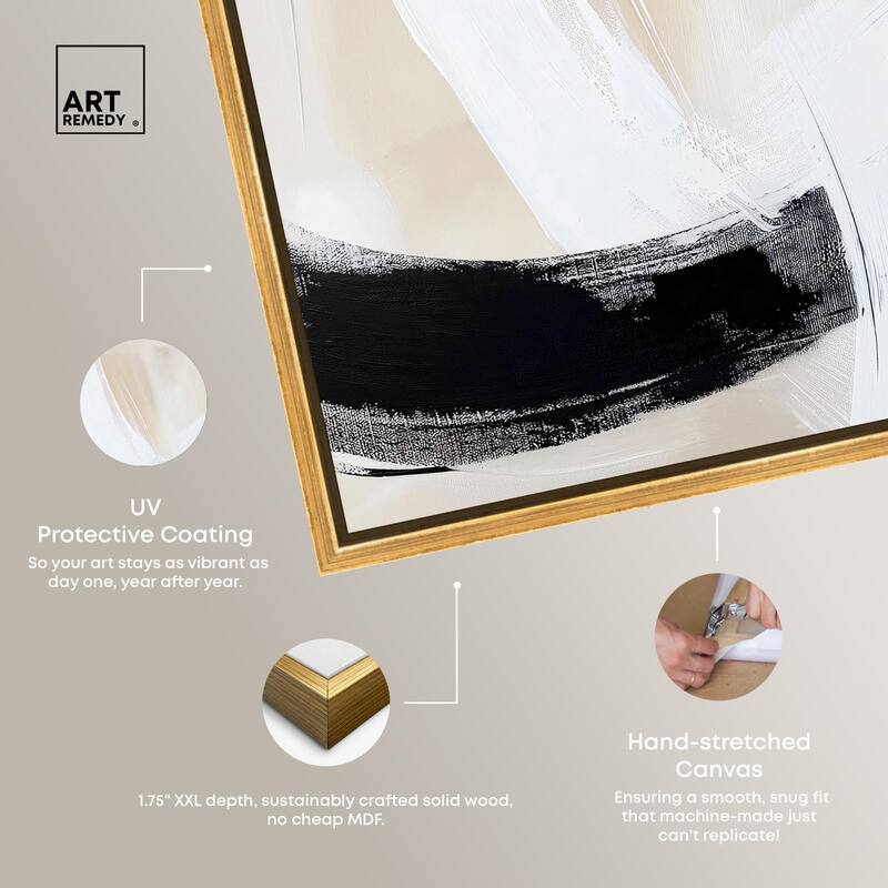 Neutral Interplay I Canvas Set of 2 by Art Remedy