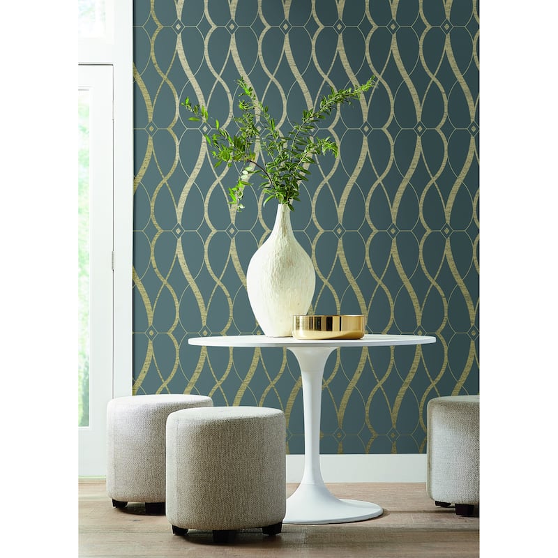 Fontaine, Graceful Geo 26.9' L X 27" W, Wallpaper Roll