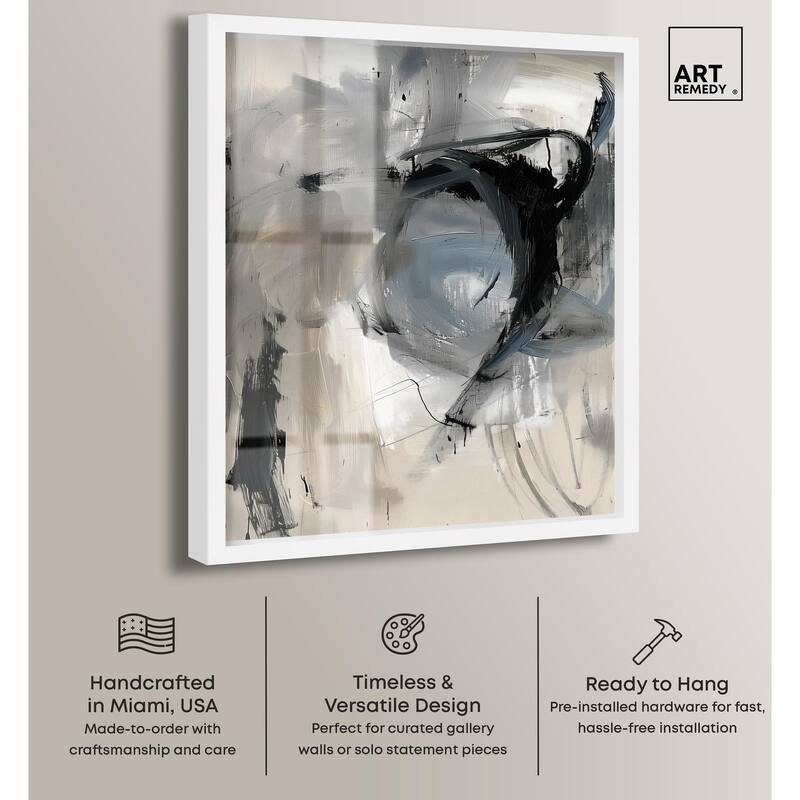 Scribbled Energy II Shadowbox by Art Remedy
