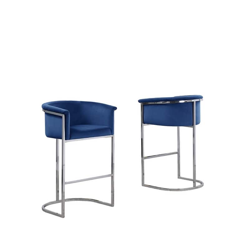 Best Quality Furniture Velvet Upholstered Barstool
