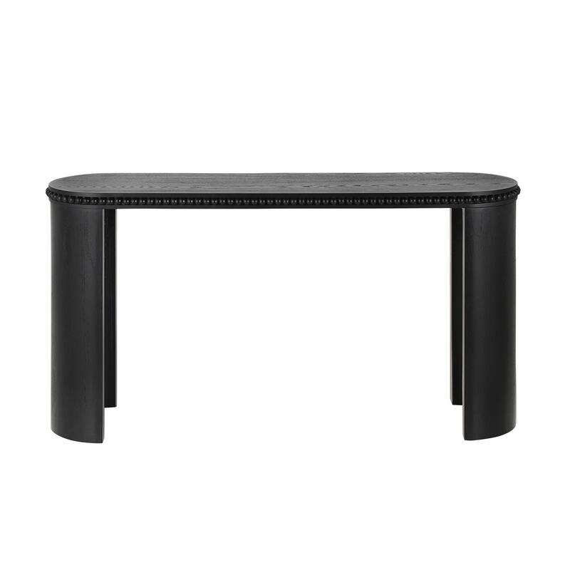 Entryway Accent Table Vintage Console Table with Beaded Trim