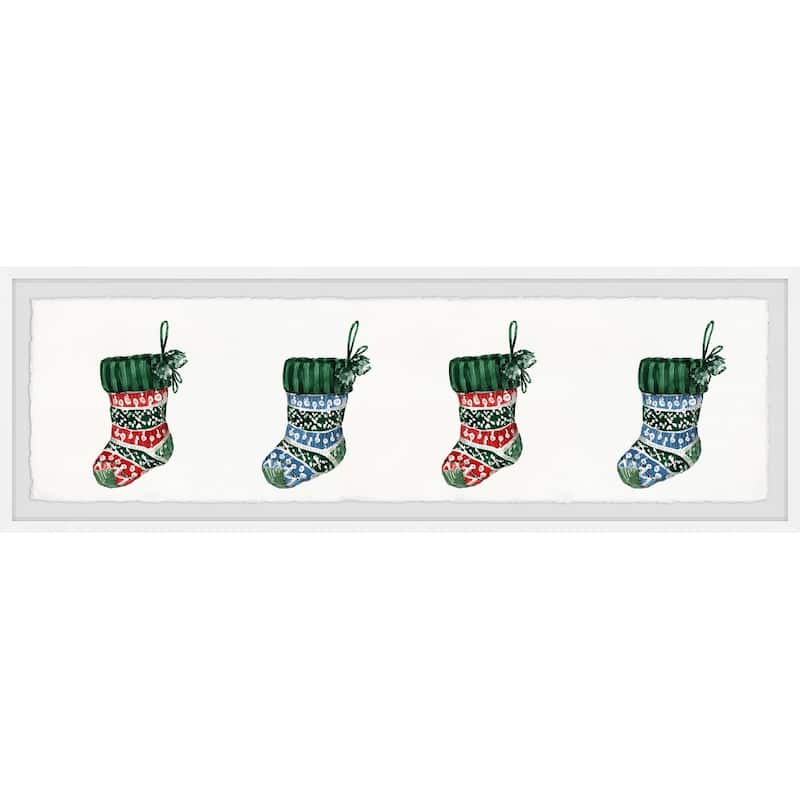 'Waiting for Santa' Framed Painting Print