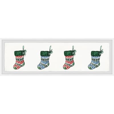 'Waiting for Santa' Framed Painting Print