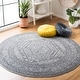 preview thumbnail 14 of 188, SAFAVIEH Adirondack Cheyenne Rustic Oriental Medallion Rug 4' Round - Light Grey/Dark Grey